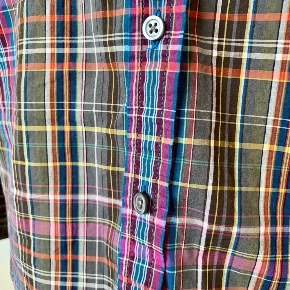 TALBOTS Petite Purple Plaid Button Down—SZ. 8P - Picture 3 of 14